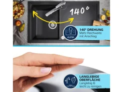 Best QuickFix Spültischarmatur Start mit niedrigem Auslauf Einhebelmischer