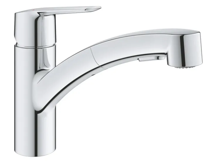 New Grohe QuickFix Spültischarmatur Start mit ausziehbarer Dualbrause Chrom