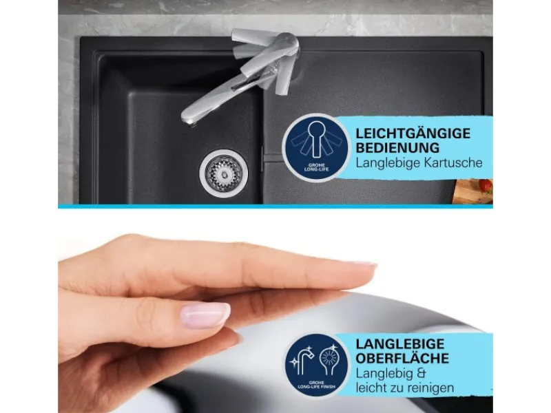 Clearance QuickFix Start Edge Einhand-Spültischbatterie DN 15 Einhebelmischer