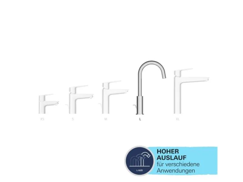 Best QuickFix Waschtischarmatur Einhebelmischer Start Alira Chrom L Einhebelmischer