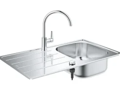 Sale Grohe Set aus Einbauspüle und Küchenarmatur Edelstahl
