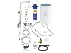 Discount Standventil und Boiler Red Mono Größe-M Chrom Einhebelmischer