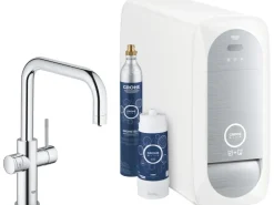 New Grohe U-Auslauf Starter Kit Blue Home Chrom