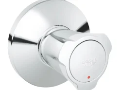 Hot Grohe UP-Ventil Oberbau Costa Chrom Markierung rot mit Schubrosette
