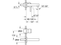 Clearance Grohe Waschbeckenarmatur Concetto 2-Loch Chrom