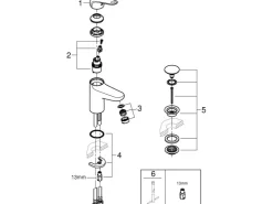 New Grohe Waschtischarmatur Einhebelmischer Swift S-Size