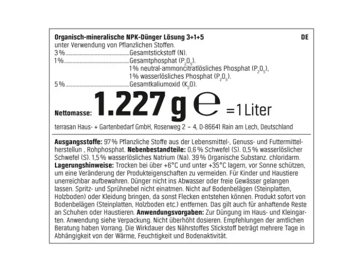 Clearance GROW by OBI BIO Garten- und Gemüse-Dünger, 1l