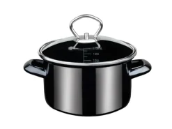 Outlet Bratentopf Profi Black Star mit Glasdeckel 16Cm Pfannen