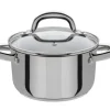 GSW Pfannen<Fleischtopf Montreal mit Glasdeckel 16Cm