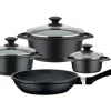 Kochtopf Set Gourmet Granit 7 Teilig Pfannen