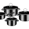 New Kochtopf Set Profi Black Star 7 Teillig Pfannen