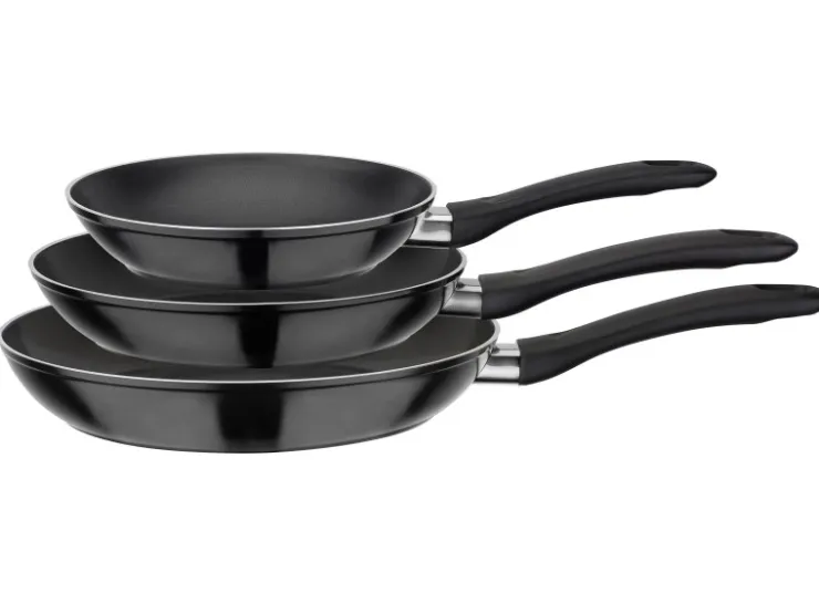 Hot GSW Pfannen Set Nova 3 Teillig Schwarz