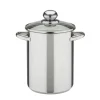 Hot GSW Spargeltopf mit Glasdeckel und Einsatz 16Cm