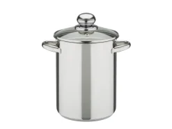 Hot GSW Spargeltopf mit Glasdeckel und Einsatz 16Cm