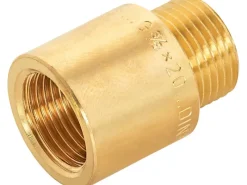 Best Hahnverlängerung 14,9 mm (Rp 3/8) x 16,7 mm (R 3/8) Messing 20 mm Ersatzteile Küchenarmatur