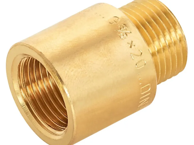 Best Hahnverlängerung 14,9 mm (Rp 3/8) x 16,7 mm (R 3/8) Messing 20 mm Ersatzteile Küchenarmatur