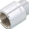 Best Hahnverlängerung 14,9 mm (Rp 3/8) x 16,7 mm (R 3/8) Messing Verchromt 20 mm Zubehör Für Küchenarmatur|Ersatzteile Küchenarmatur