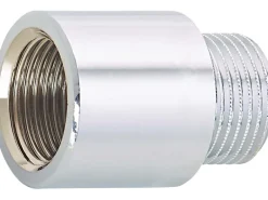 Best Hahnverlängerung 14,9 mm (Rp 3/8) x 16,7 mm (R 3/8) Messing Verchromt 20 mm Zubehör Für Küchenarmatur|Ersatzteile Küchenarmatur