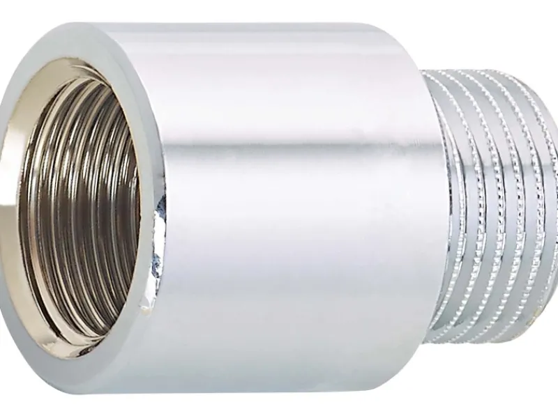 Best Hahnverlängerung 14,9 mm (Rp 3/8) x 16,7 mm (R 3/8) Messing Verchromt 20 mm Zubehör Für Küchenarmatur|Ersatzteile Küchenarmatur