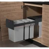 Best Einbau-Mülleimer EB-X Trio 28 l Einbauküchen|Küchenschränke