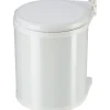 Discount Hailo Mülleimer Compact Box 15 l Stahlblech Reinweiß