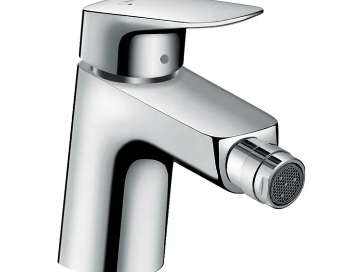 Hansgrohe Einhebelmischer<Einhebel-Bidetmischer Logis 70 mm mit Zugstangen-Ablaufgarnitur Chrom