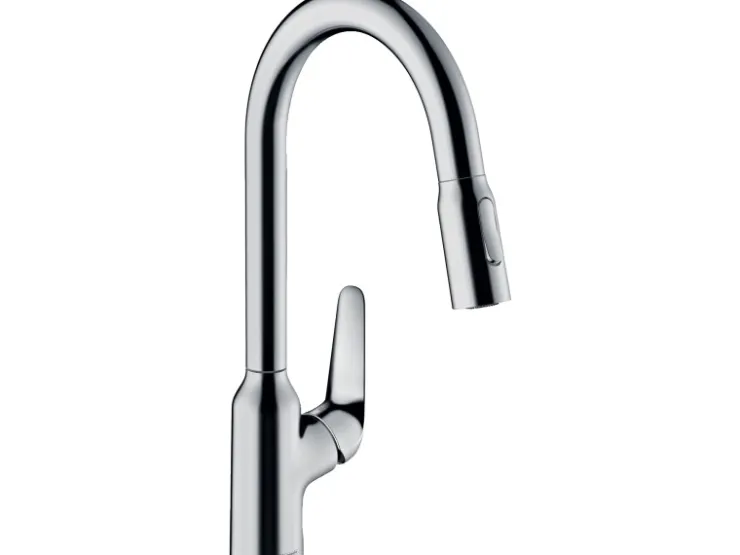 Discount Hansgrohe Einhebel-Küchenmischer mit Ausziehbrause M4216-H220 Chrom