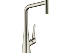 Discount Einhebel-Küchenmischer Metris 320 mit Ausziehbrause Edelstahl Finish Einhebelmischer