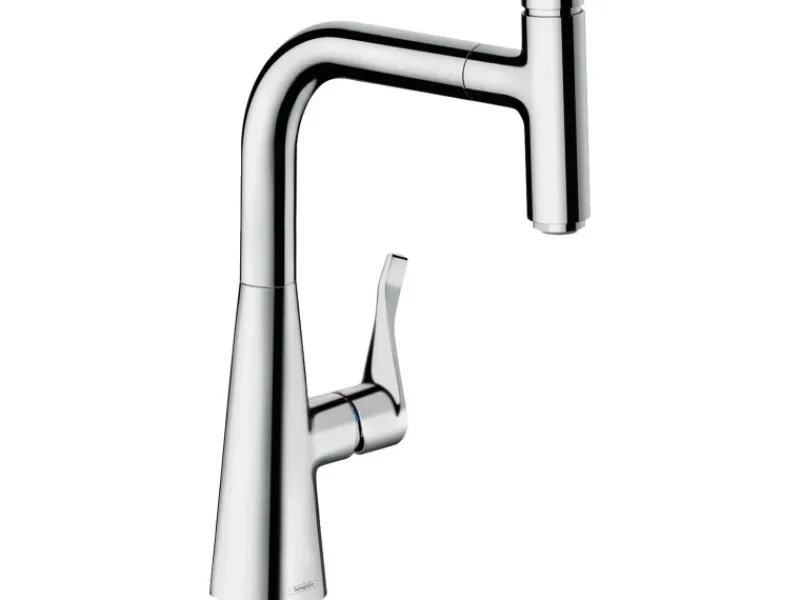 Best Einhebel-Küchenmischer Metris Select 240 mit Ausziehauslauf Chrom Einhebelmischer