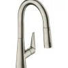Best Hansgrohe Einhebel-Küchenmischer mit Ausziehbrause M4216-H180 Chrom