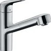 Hansgrohe Einhebelmischer|Töpfe<Einhebel-Küchenmischer mit Ausziehauslauf M427-H150 Chrom
