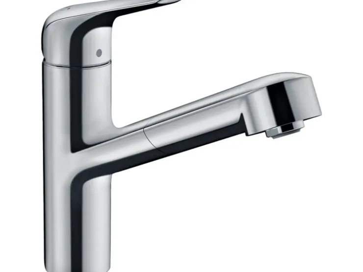 Hansgrohe Einhebelmischer|Töpfe<Einhebel-Küchenmischer mit Ausziehauslauf M427-H150 Chrom