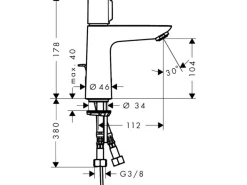 Online Einhebel-Waschbeckenarmatur Talis Select E 110 mm mit Zugstangen-Abl. Einhebelmischer