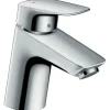 Best Hansgrohe Einhebel-Waschbeckenarmatur Logis 70 mm mit Push-Open Ablaufgarnitur