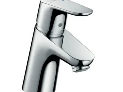 Einhebel-Waschbeckenarmatur Focus 70 mm mit Zugstangen-Ablaufg. Chrom Einhebelmischer