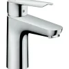 Hansgrohe Einhebelmischer<Einhebel-Waschtischarmatur Logis E 100 mm Chrom mit Zugstangen-Ablauf