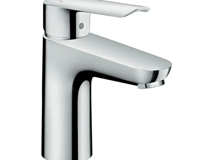 Hansgrohe Einhebelmischer<Einhebel-Waschtischarmatur Logis E 100 mm Chrom mit Zugstangen-Ablauf