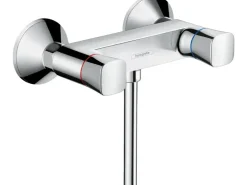 Hansgrohe Zweigriffarmatur<2-Griff Duscharmatur Logis Aufputz Chrom