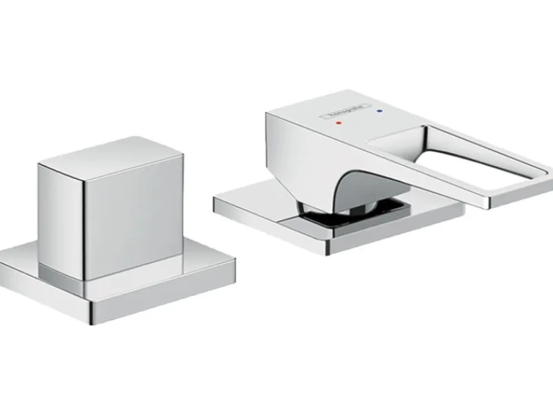 Outlet 2-Loch Einhebel-Wannenrandarmatur Metropol mit Bügelgriff Chrom Einhebelmischer