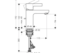 Clearance Hansgrohe Metris S Einhebel-Waschtischmischer 100 Zugstangen-Ablaufgarnitur Chr.