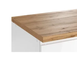 Discount Held Küchen Küchenzeile Gera 300 cm Weiß/Beton mit E-Geräten /autark Gefrierschränke