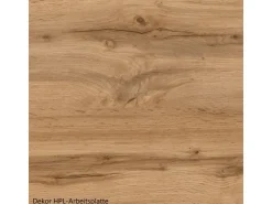Best Held Möbel Held Küchen Küchenzeile Kempten 240 cm mit E-Geräten Wotan/Weiß