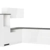 Online Held Möbel Held Küchen Winkelküche Gera 240 cm Weiß/Beton ohne E-Geräte