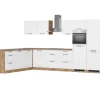 Discount Held Möbel Held Küchen Winkelküche Kempten 360 cm Weiß/Wotan mit E-Geräte