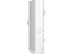 Sale Küchen-Apothekerschrank Mailand 30 cm Hochglanz / Kücheninseln|Küchenschränke