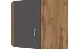 Küchen-Eck-Hängeschrank Sorrento BxHxT 60x57x60cm Anthra.-WotanEiche Küchenschränke