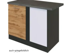 Hot Küchen-Eck-Unterschrank Sorrento 110x85x60cm Tür + EL-B. Wotan.-Graf. Kühlschränke|Gefrierschränke