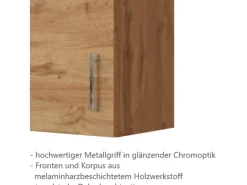Sale Küchen-Hängeschrank Sorrento BxHxT 50x 57x 34cm Wotaneiche-Wotaneiche Single-Küchen|Pantryküchen
