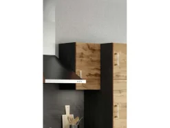Discount Held Möbel Küchen-Hängeschrank Sorrento BxHxT 40cmx57cmx34cm WotanEiche-Grafit
