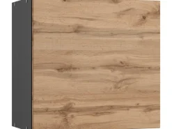 Discount Küchen-Hängeschrank Turin 60 cm Wotaneiche/Graphit Küchenschränke